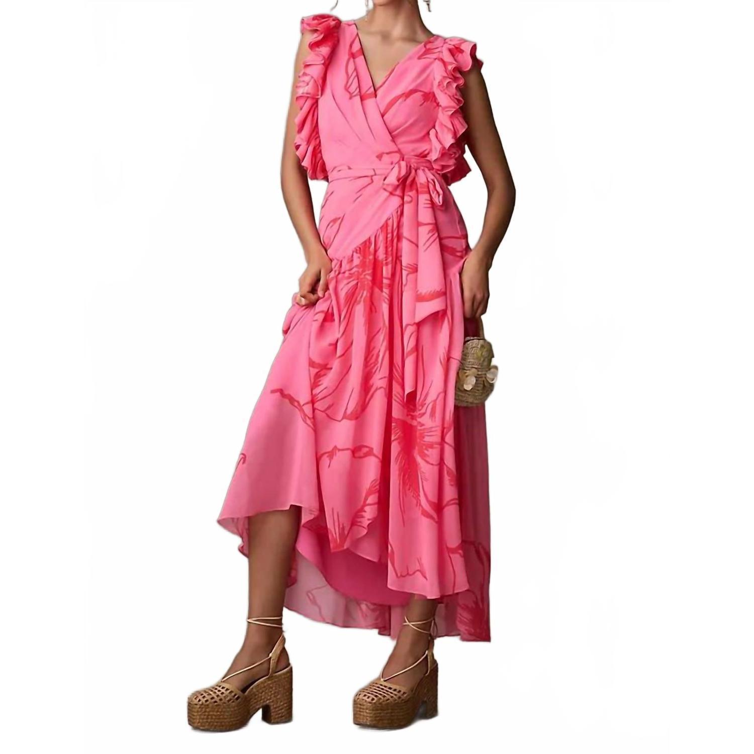 New Hutch Beck Maxi Dress In Pink